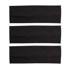 RJMBMUP banda de algodón negro para cabello, suave y cómoda.