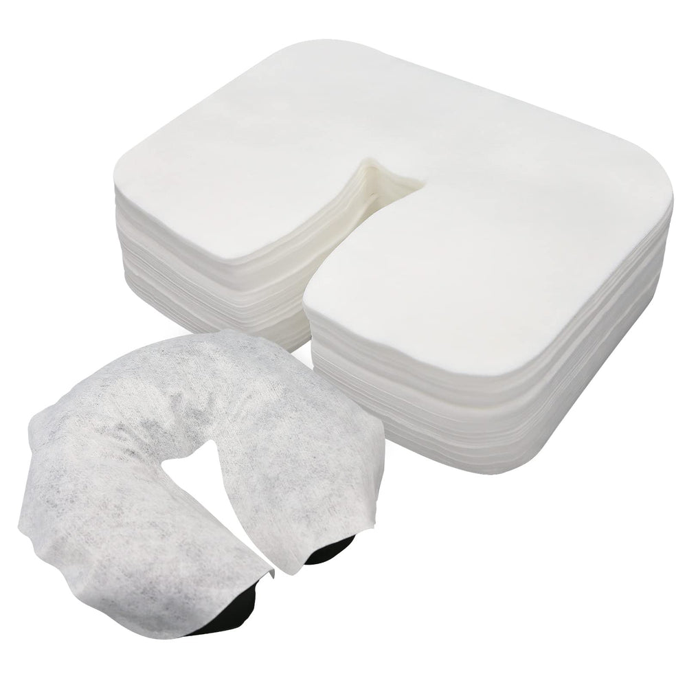 Rngwaper cubiertas de cara desechables en paquete, higiene profesional para sesiones de masaje.