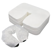 Rngwaper cubiertas de cara desechables en paquete, higiene profesional para sesiones de masaje.