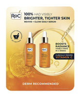 RoC serum vitamina C set botella 01oz iluminando la piel
