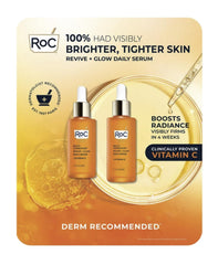 RoC serum vitamina C set botella 01oz iluminando la piel