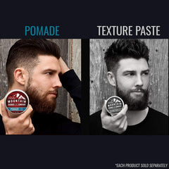 Fijación firme de la pomada Rocky Mountain Barber Company para estilo con borde definido