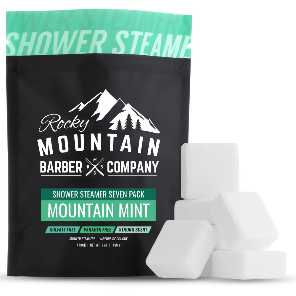 Vaporizadores Montaña Menta de la Compañía de Barberos de la Montaña Rocosa para duchas