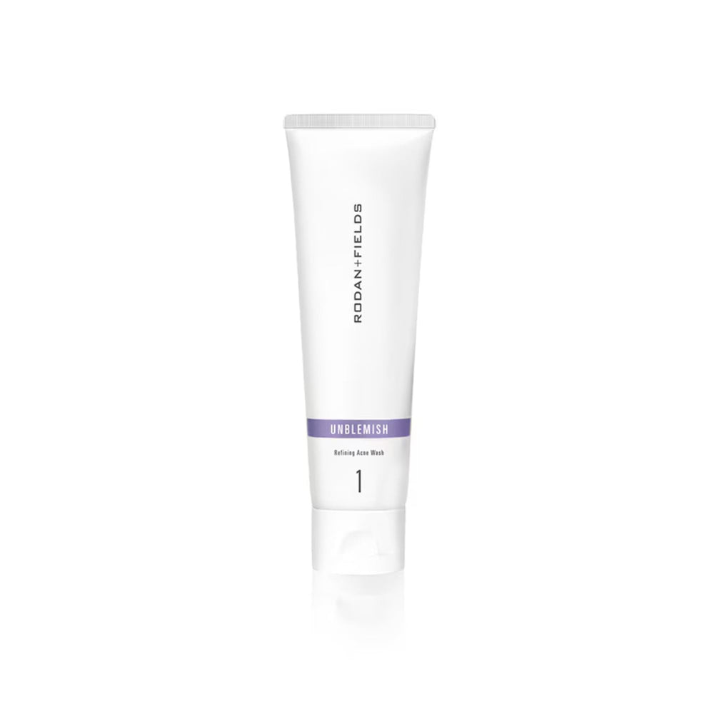 RODAN + FIELDS UNBLEMISH: bouteille nettoyante visage purifiant les pores et apaise la peau.
