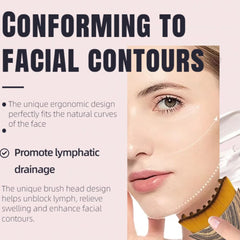 ROKATY cepillo contorno linfatico facial absorcion para uso diario con suero