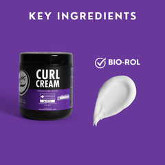 Rolda Curl Cream muestra control del frizz en rizos definidos.