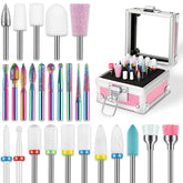 Rolokit conjunto de puntas con estuche, organización para manicura rápida.