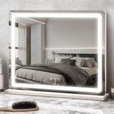 Rolove es espejo tocador grande con luces 23x18 para maquillarte con claridad