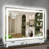 ROLOVE Espejo de Vanidad con iluminación tridimensional para maquillaje sin sombras.