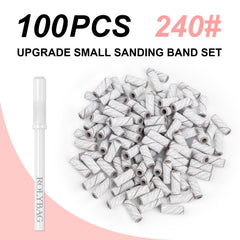 Rolybag Bandas lijado 180 grano suave: preparación cuidadosa de la uña natural.