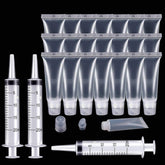 Rolybag tubitos vacíos de brillo labial 10 ml, ideales para cosméticos caseros y viaje.