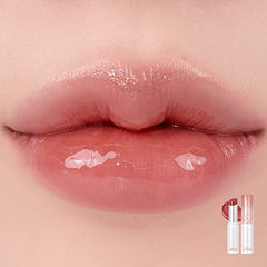 Rom&nd GLASTING MELTING BALM Kaya Fig textura líquida para sensación fresca.