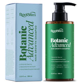RootStim champú crecimiento cabello con romero y cafeína, botella para uso diario.