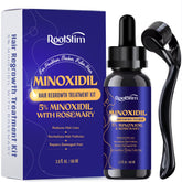 RootStim kit minoxidil 5% en botella de dos onzas para favorecer crecimiento capilar.