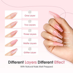 ROSALIND esmalte gel nude rosado claro para uñas naturales