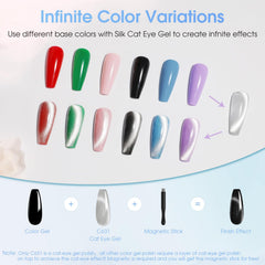 Rosalind gel 21 colores con efecto ojo de gato para estilos dinámicos