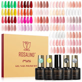 ROSALIND jelly gel polish set color palette highlights translucent hues for versatile nail art