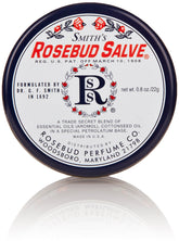Rosebud Salve en lata clásica de 0,8 oz para uso diario suave en la piel.