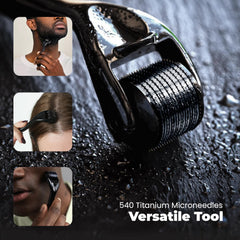 ROSELYNBOUTIQUE Rodillo de microagujas barba: cuidado cómodo para la barba.