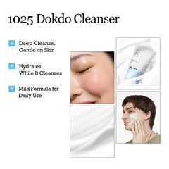ROUND LAB 1025 Dokdo Cleanser: lavado facial de pH bajo para piel sensible