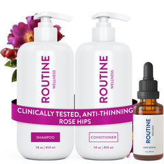 Routine Wellness champú: botella elegante para cabello más saludable