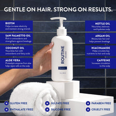 Routine Wellness Shampoing couleur-safe protège la couleur des cheveux.