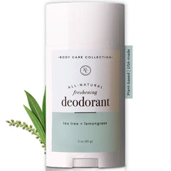 Rowe Casa Organics desodorante natural en stick y empaque elegante para viaje.