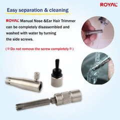 ROYAL cuerpo de acero inoxidable resistente y fácil de limpiar.