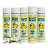 Bálsamo labial Rubber Ducky SPF 44 en tubo para protección diaria.