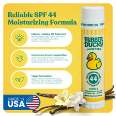 Rubber Ducky SPF 44 3-pack in a beach bag for sunny days.