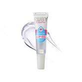 Ruby Kisses aceite labial hidratante incoloro con aplicador para hidratación profunda.