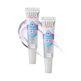 Ruby Kisses Aceite labial claro, botella 2Pack, hidratación profunda para labios
