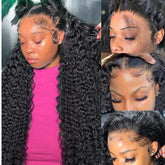 Rumdiku lace front con onda profunda para volumen natural.
