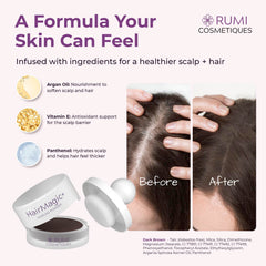 Relleno de la línea de cabello para un aspecto más lleno.