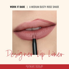 Runway Rogue delineador labial Work It Babe con acabado mate y pigmentación equilibrada.