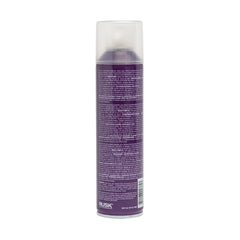 RUSK Deepshine PlatinumX hairspray: acabado brillante y resistencia a la humedad para todo el día.