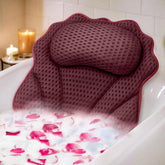 Almohada de baño RUVINCE en vista general, ideal para relajar cabeza y cuello.