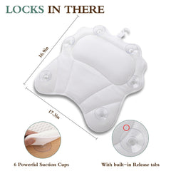 RUVINCE almohada de baño con soporte para cabeza y cuello.