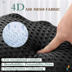 RUVINCE almohada de baño textura 4D, suave y transpirable