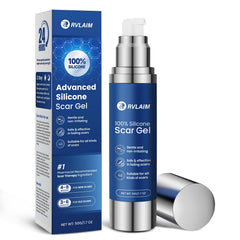 Rvlaim gel cicatriz: envase y aplicación suave.