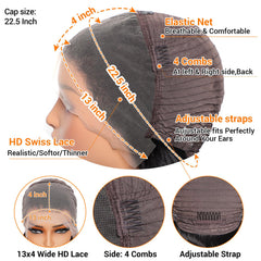 Rylice densidad 200, cabello negro natural para volumen notable.