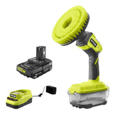 Ryobi ONE+ cepillo rotatorio compacto para limpieza precisa en rincones