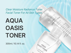 S.NATURE Aqua Oasis Toner con etiqueta minimalista y diseño claro.