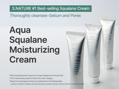 Textura sedosa de S.NATURE AQUA SQUALANE crema para piel suave