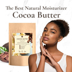 Beurre cacao SaaQin en blocs, texture adaptée aux mélanges cosmétiques