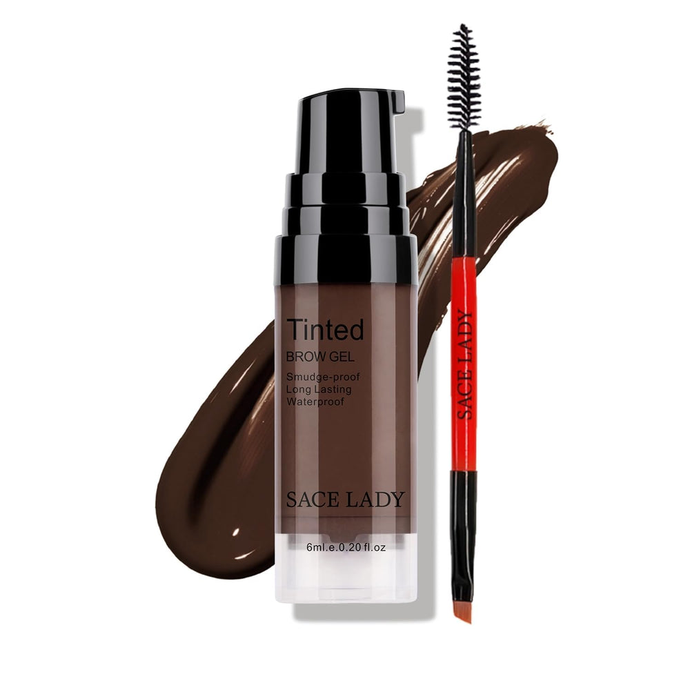 SACE LADY 3D Eyebrow Gel with brow brush for precise, natural-looking definition.