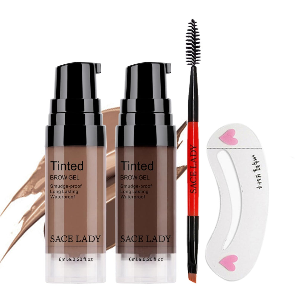 Sace Lady Cejas Gel con dos colores y pinceles para definir y rellenar.
