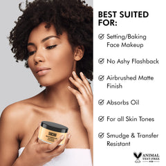 Sacha Buttercup Poudre estompe-pores pour un teint lisse.