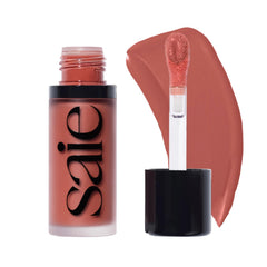 Saie Dew Liquid Blush con aplicador para un rubor natural y uniforme.