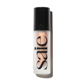 Saie Glowy Super Gel: aplicación iluminadora en rostro para brillo sutil.